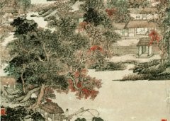 元 王蒙 秋山草堂图 纸本